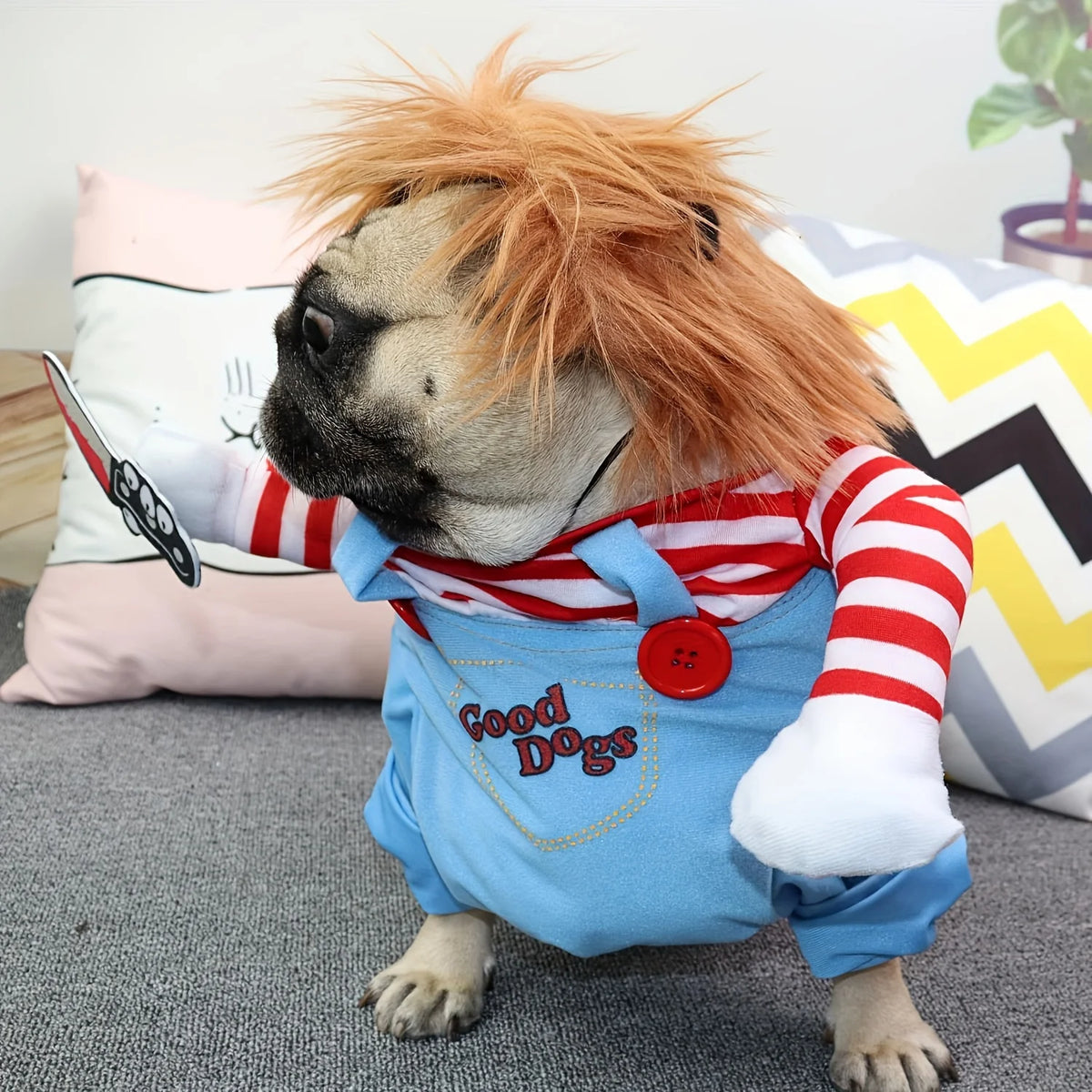JollyWiggles™ Chucky Dog Costume 🔪🐶